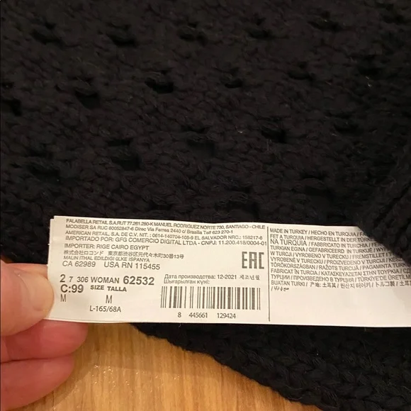 MANGO NWT cotton blend crochet midi skirt Medium - Picture 7 of 7